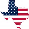 Stickertalk American Flag Texas Vinyl Sticker 4 Inches By 