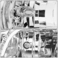 Auto Dynasty Ch2502281 Oe Style Driver Left Side Chrome Housing Headlight Lamp Compatible With Ram Truck 1500 2500 09-18