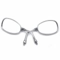 Httmt- Chrome Motorcycle Racing Mirrors 10mm Reverse Compatible With Yamah Road Star V-star P N Mt394-r-cd
