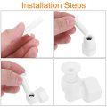 5pcs 3 8 Inch Plug For Tube Quick Connect Ro Tubing Reverse Osmosis Water Filter Fittings Valve