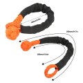 Soft Shackle 2pcs Synthetic 21 Tons Breaking Strength Flexible Lightweight Rope For Truck Suvs Offroad Vehicle