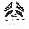 Aintier 1 Set Aluminum Spoiler Wing Compatible For Universal Glossy Black Rear Trunk Tail