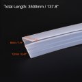 Uxcell Frameless Glass Shower Door Sweep 137 8 Long For 1 4 6mm F-type Side Seal Strip