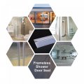 Uxcell Frameless Glass Shower Door Sweep 137 8 Long For 1 4 6mm F-type Side Seal Strip