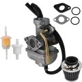 Carburetor Pz20 Carb With Air Fuel Filter Replacement For Honda Crf50f 2004-2009 2011-2012 Crf80f 2011-2013 50cc 70cc 90cc