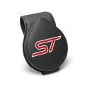 Ford St Logo Black Leather Magnetic Sunglass Holder Car Sun Visor Mount Clip Official Licensed 