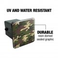 Green Camouflage Tow Trailer Hitch Cover Plug Insert