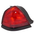 Tail Light For Ford Crown Victoria 2000 To 2011 Driver Side Lens And Housing Dual Bulb Type With Black Molding Capa Certified 