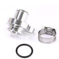 Aluminum Water Hose Fitting For Bmw 335i N20 Z4 N52 X3 Replaces 11537541992 11537544638 T6061 Flange With 26mm Barb And Clamp 