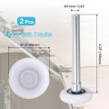 Uxcell 2pcs 1 8 Nylon Garage Door Rollers For 2 Track 4 25 Stem Quiet Wheels 6200zz Precision Bearing Balls White