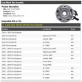 Front Wheel Bearing Hub Assembly Heavy Duty Compatible With 2002-2005 Ford Explorer 4 Door