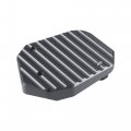Uxcell 1 Set Aluminum Alloy Motorcycle Kickstand Plate Pad For Honda Cb125r 2018-2021 Extension Foot Support With Wrench Gray