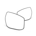 Heated Side Mirror Glass Pair For Nissan Sentra 2013 To 2018 Flat With Backing Plate Replacement 963663th3a 963653th3a 