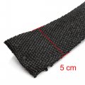 Uxcell 5cm X 10m Black Heat Exhaust Pipe Wrap Tape Thermo Bandage For Motocycle Car