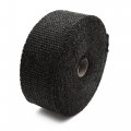 Uxcell 5cm X 10m Black Heat Exhaust Pipe Wrap Tape Thermo Bandage For Motocycle Car