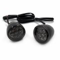 Httmt- Front Smoke Running Brake Turn Signal Indicator Light Compatible With H-d Xl 883 1200 92-17 P N Mt224-018f-gbk Sk