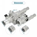 Uxcell Engine Coolant Thermostat Housing Assembly No 25199824 25192228 For Chevrolet Cruze Ls 1 8l L4 2011-2015 Sonic 2012-2014