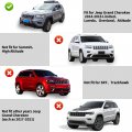Jho Car Front Fog Lights Cover Trim Lamp Frame Replace For Jeep Grand Cherokee 2014-2016 2015 Limited Accessories Black