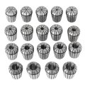 Er32 Spring Collet Set 19pcs Carbon Steel 2-20mm High Accuracy For Cnc Milling Machine Lathe And Engraving Tools