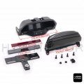 Httmt Mt450-001- Smoke Tri-bar Fender Led Tail Light Bracket For H-d Fxst Fxstb Fxstc Softail