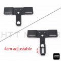 Httmt Mt450-001- Smoke Tri-bar Fender Led Tail Light Bracket Compatible With H-d Fxst Fxstb Fxstc Softail
