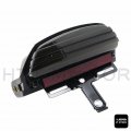 Httmt Mt450-001- Smoke Tri-bar Fender Led Tail Light Bracket Compatible With H-d Fxst Fxstb Fxstc Softail