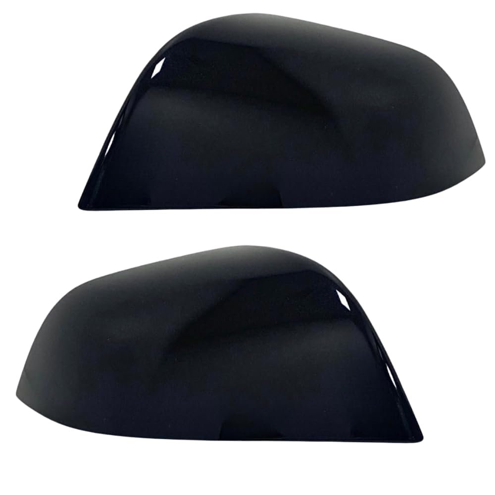 Spieg Side Mirror Cover Set For 2017-2024 Tesla Model 3 Pair Housing Painted Solid Black Cap Replacement Oe 1092290-01-d And