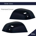 Spieg Side Mirror Cover Set For 2017-2024 Tesla Model 3 Pair Housing Painted Solid Black Cap Replacement Oe 1092290-01-d And