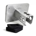 Ipick Image Made For Chevrolet 3d Black Logo On Brush Silver Billet Aluminum 2-inch Tow Hitch Cover