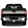 Ipick Image Made For Chevrolet 3d Black Logo On Brush Silver Billet Aluminum 2-inch Tow Hitch Cover