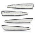 Hecasa 4 Pcs Side Marker Light For 2005-2013 Chevy Chevrolet Corvette C6 Z06 Zr1 Grand Sport Replace Gm2551196 Gm2550196 Fender 