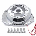 Httmt- Chrome W Yellow Led Engine Clutch Cover Compatible With 1999-2020 Suzuk Gsxr1300 Hayabusa P N Mt313-001a-cd