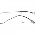A-partrix 2pcs Brake Hose Line Hydraulic Fits Chevrolet B60 1990-1991 Chevy B7 1993-2002 A1991 