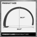 Flare Wheel Arch Molding Rear Right Passenger Side For Tesla Model X 2016-2023 1035291-00-e 103529100e Black