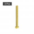 Uxcell Brass Hex Bolts M10x100mm 3pcs Fully Thread Grade 4 8 Solid Hexagon Head Bolt Machine Screws For Machinery