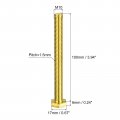 Uxcell Brass Hex Bolts M10x100mm 3pcs Fully Thread Grade 4 8 Solid Hexagon Head Bolt Machine Screws For Machinery