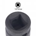 Uxcell 1 2 Drive By6mm 6-point Impact Socket Cr-v Steel 1 57 Length Shallow Metric Sizes