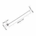 Hegebeck Round Tip Straight Ejector Pin 100mm Total Length Steel Punch 6mm Head Dia 4mm Flat Thickness 1 5mm Shank 65mn Sliver