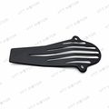Httmt- Black Iron Plate Drive Shaft Cover For Yamaha V-star 650 1100 Classic Custom 120mm