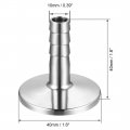 Uxcell Clamp Hose Adapter 1 575 Inch Flange To 3 8 Barb Fitting