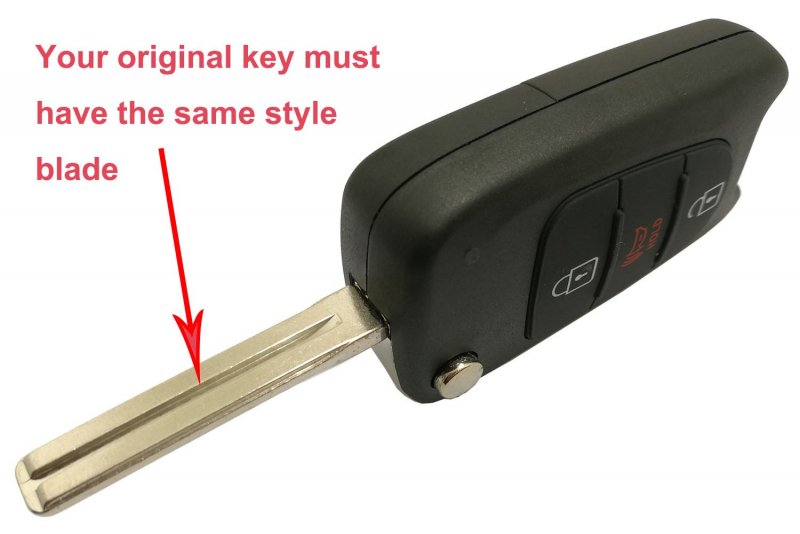 Key Fob Case Shell For Kia Soul Rio Sportage Flip Foldingless Entry Remote Car Key Cover Casing With Uncut Blade Black