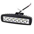 10 Pcs 6 In 18w Spot Led Work Light Bar Set 12v 24v Waterproof Driving Lamps For Off Road Truck Suv Atv Boat And Marine 
