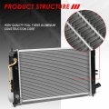 Dpi 13412 Factory Style 1-row Cooling Radiator Compatible With Elantra Forte Sedan Forte5 At Mt Non Turbo 14-18 Aluminum Core