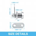 3 Sets Rv Cabinet Locks 5 8 Set With Keys Universal For Car Travel Trailer Compartment Door Toolbox Storagebox Replacement