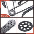 A-premium Engine Timing Chain Kit W Guide Sprocket More Fits Sohc 8cyl 5 4l Compatible With Ford Expedition 02-11 Excursion