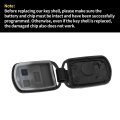 Key Shell Caseless Entry Remote Key Fob Replacement For Hyundai Accent 2000-2005 Sonata 2001-2005 3 Buttons Pinhacoef311t