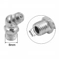 X Autohaux M8 Zinc Plated Straight 45 90 Degree Angle Grease Nipples Kit For Car 5 Set