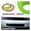 2pcs Front Foglights Covers Trim For Dodge Challenger 2015-2020 Abs Fog Light Ring Decorative Cover Exterior Car Accessories