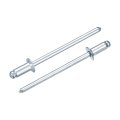 50 Pcs 1 8 In X 4 Countersunk Head Blind Rivets Zinc Plated Carbon Steel Grip And Mandrel Cap Silver 