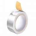 Uxcell Fiberglass Aluminum Foil Tape High Temperature For Hvac Patching Hot Cold Air Ducts Heat Reflective Adhesive 40mmx20m